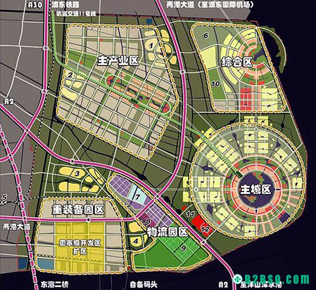 上海临港规划图